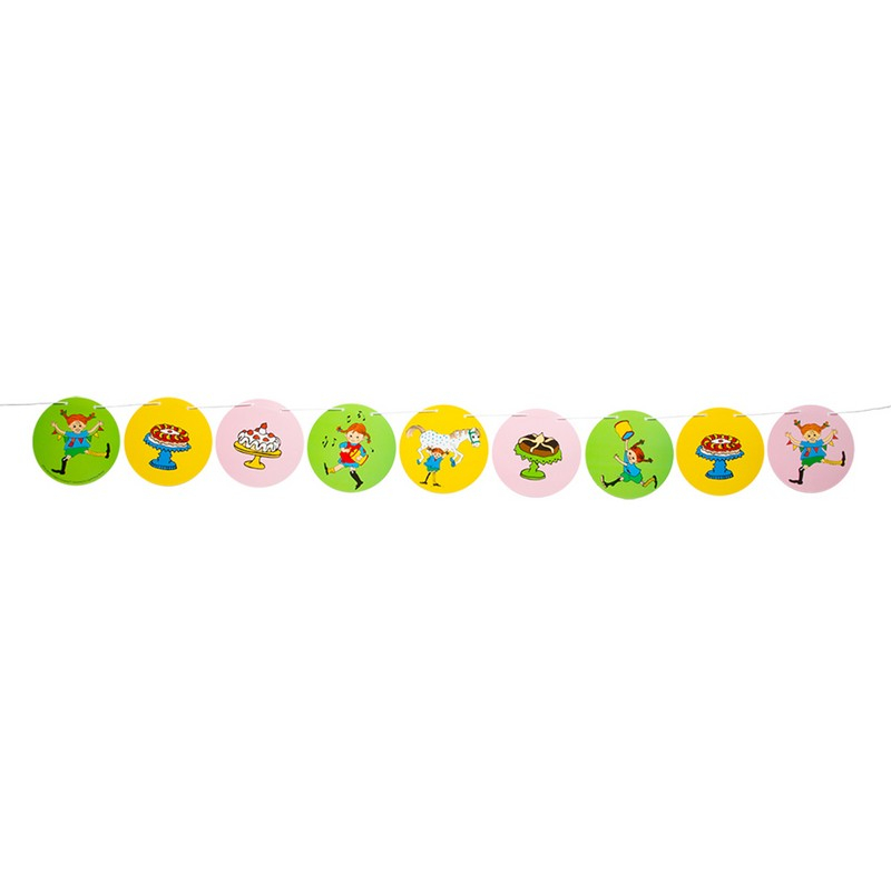 Pippi Langstrømpe Guirlande - 1 stk (3 m) | Pippi Guirlander - Temashop