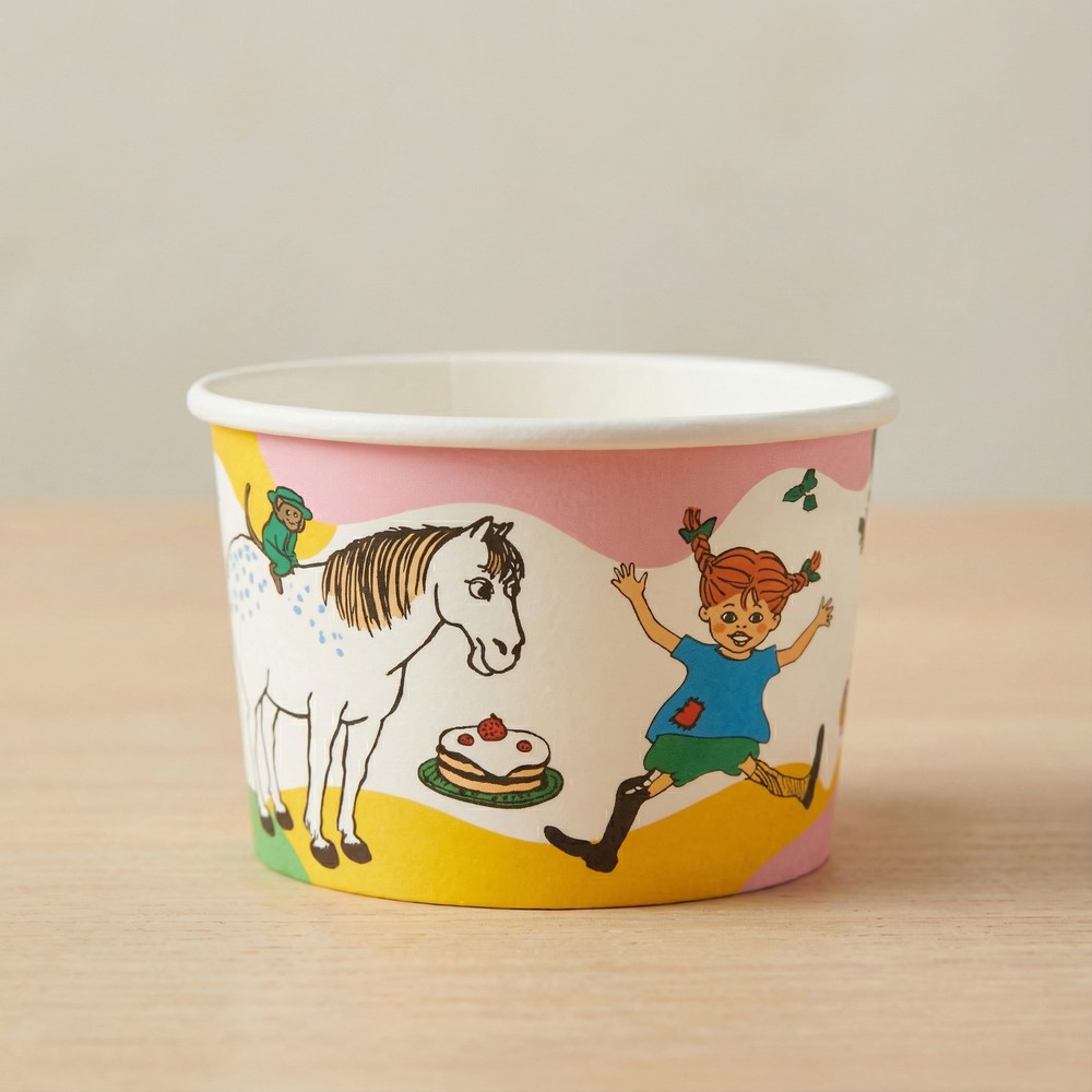 Pippi Langstrømpe Isbægre - 8 stk (9 x 6 cm) | Pippi Bægre - Temashop