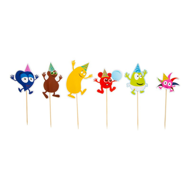 Babblarna Kagepinde - 6 stk (10 cm) | Babblarna Kagepinde - Temashop
