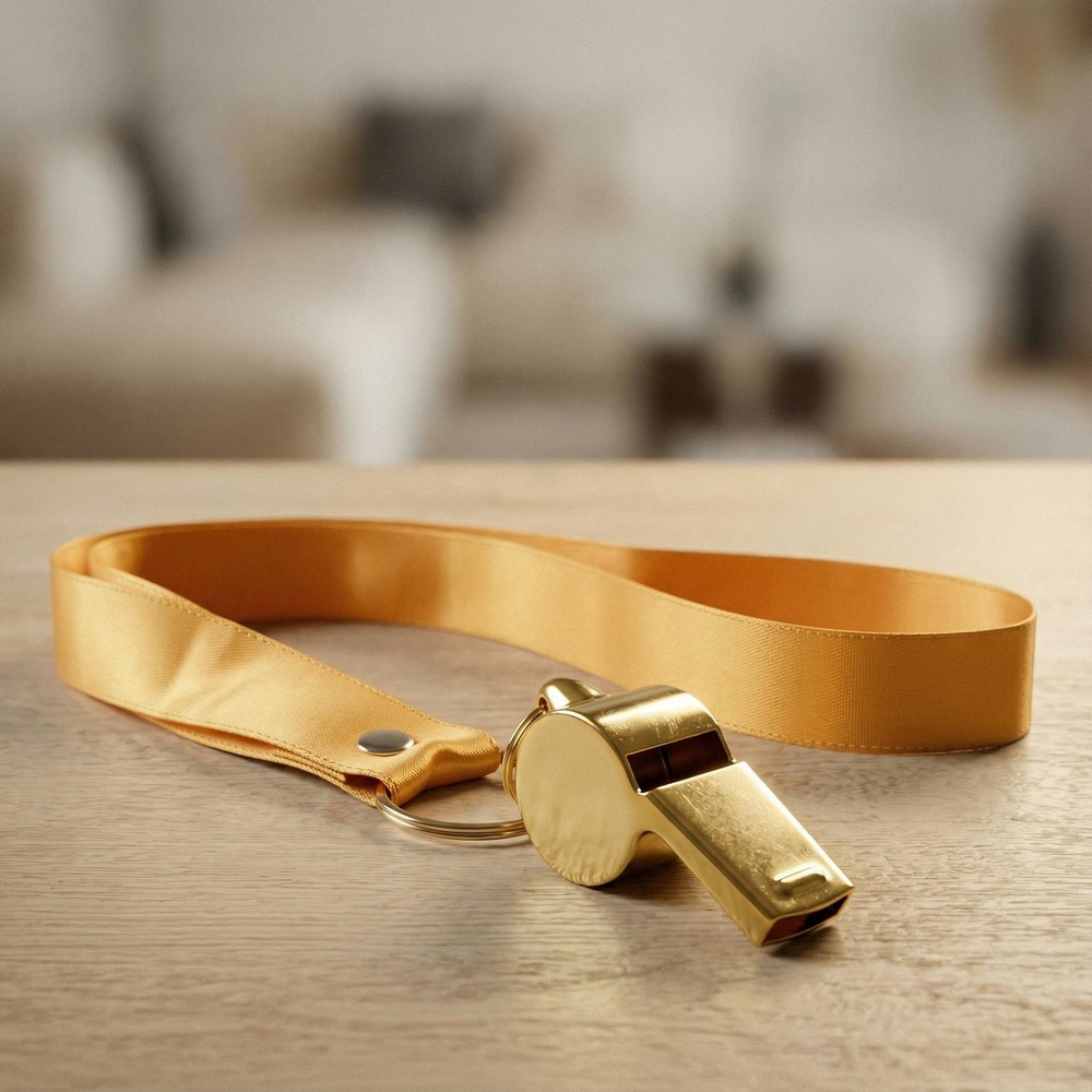 Fløjte Med Bånd Guld | Guld tema Musikinstrument - Kropstilbehør - Temashop