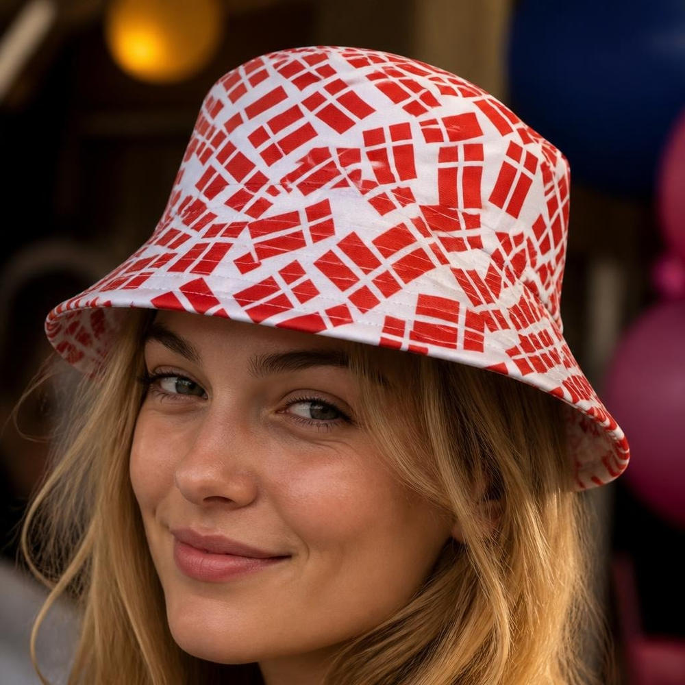Danmark Bøllehat Rød | Danmark Hat / Hue / Hjelm - Hovedtilbehør - Temashop