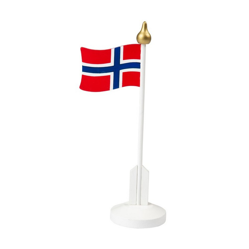Norge Bordflag - 1 stk (24 cm) | Norge Flag - Temashop