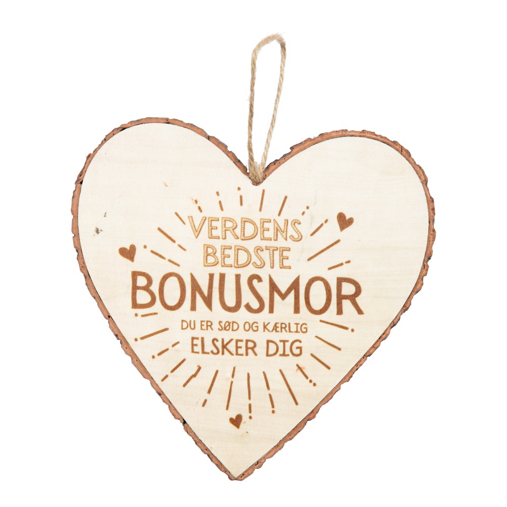 Træhjerte Verdens Bedste Bonusmor