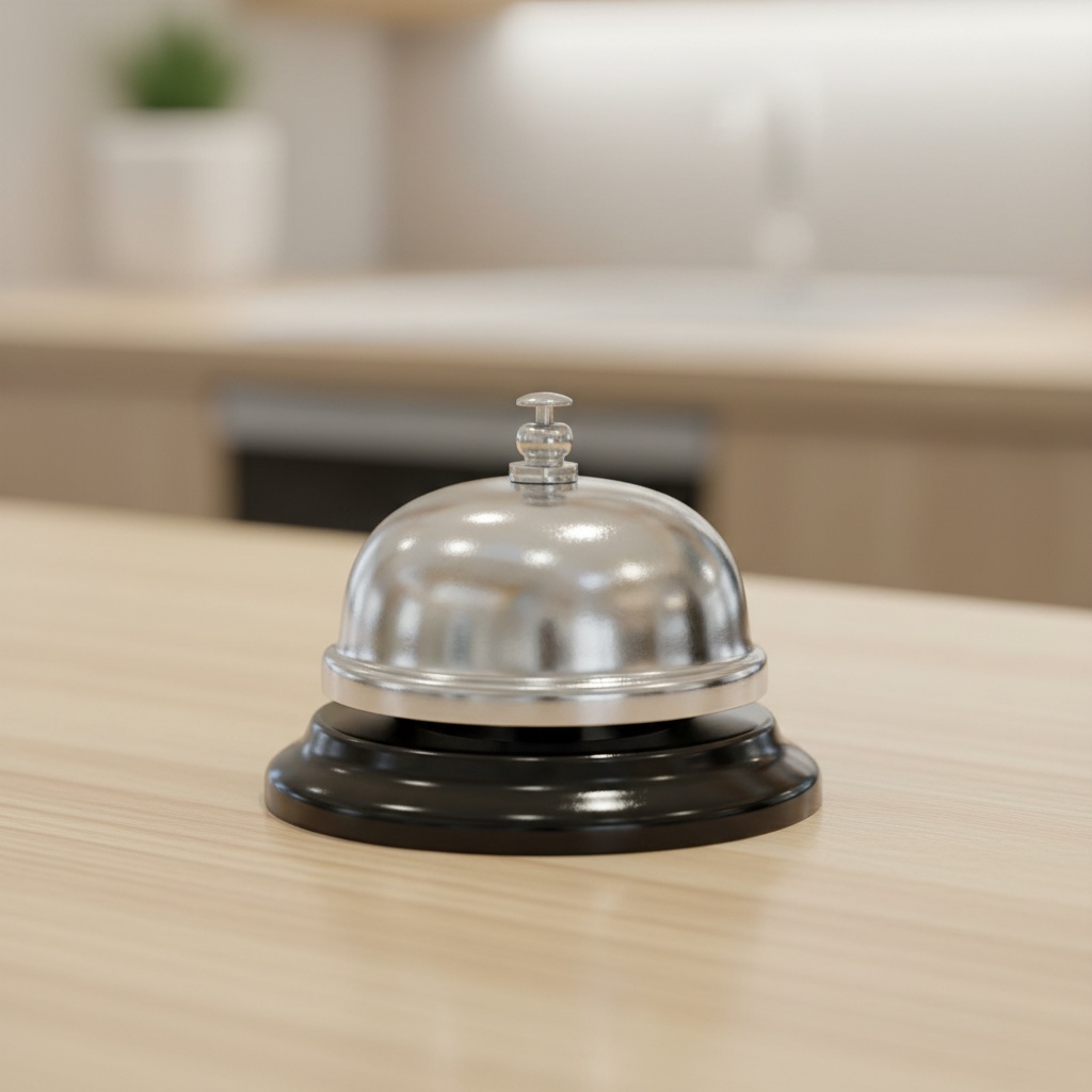 Receptionsklokke Sølv - 1 stk - Temashop