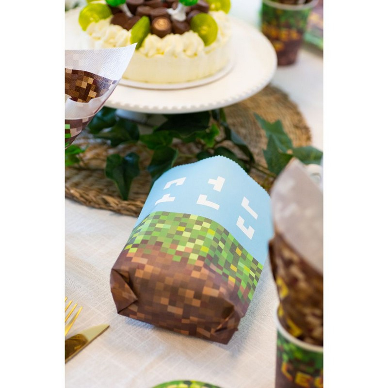 Pixel Gaming Slikposer - 8 stk (16 x 22 cm) | Computerspil Poser / Goodiebags - Temashop