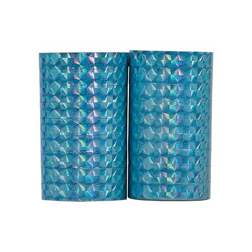 Holografiske Serpentiner Lyseblå