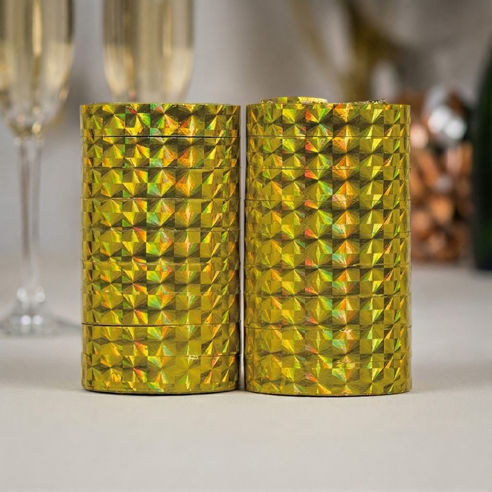 Holografiske Serpentiner Guld