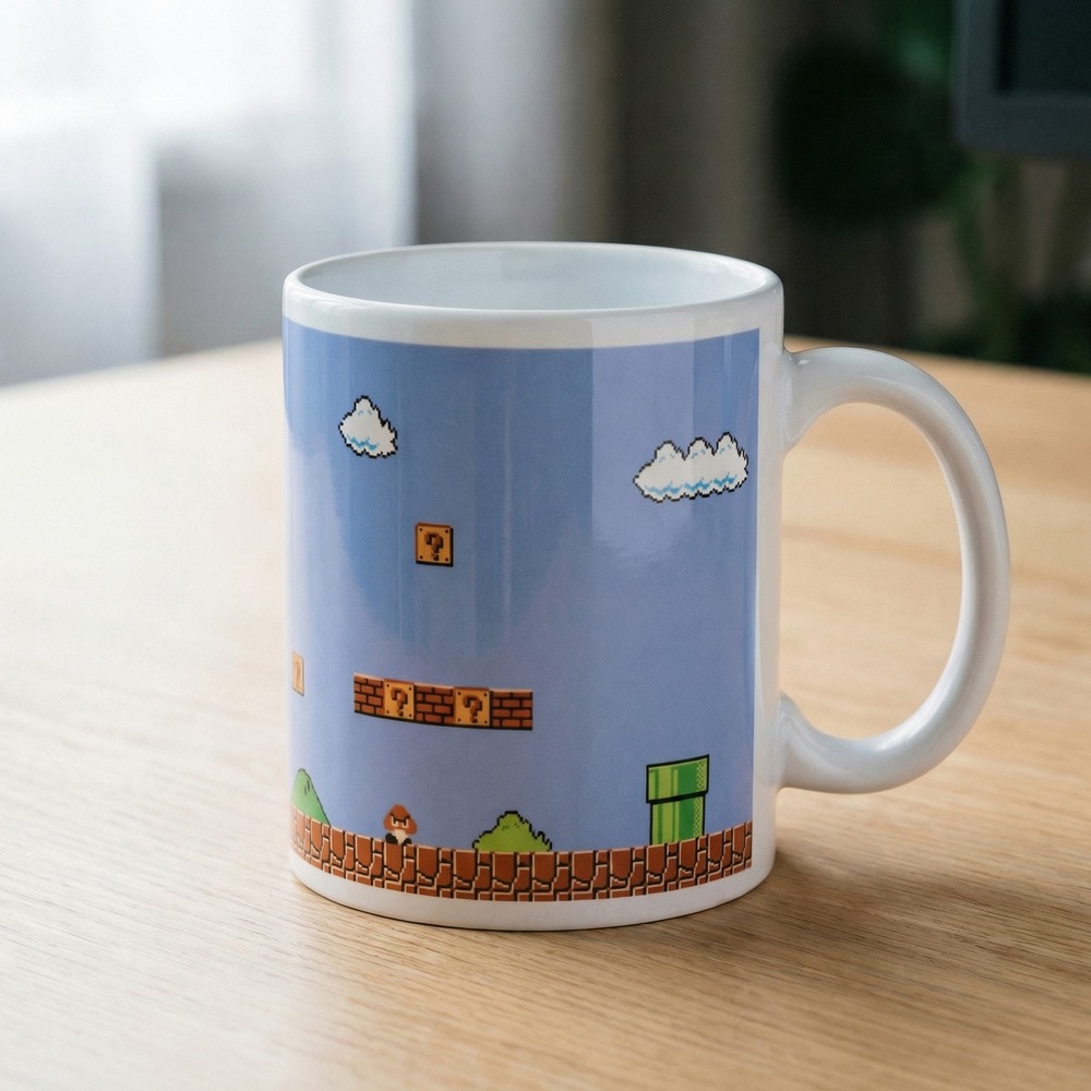 Super Mario Retro Krus - 1 stk | Super Mario Krus - Temashop
