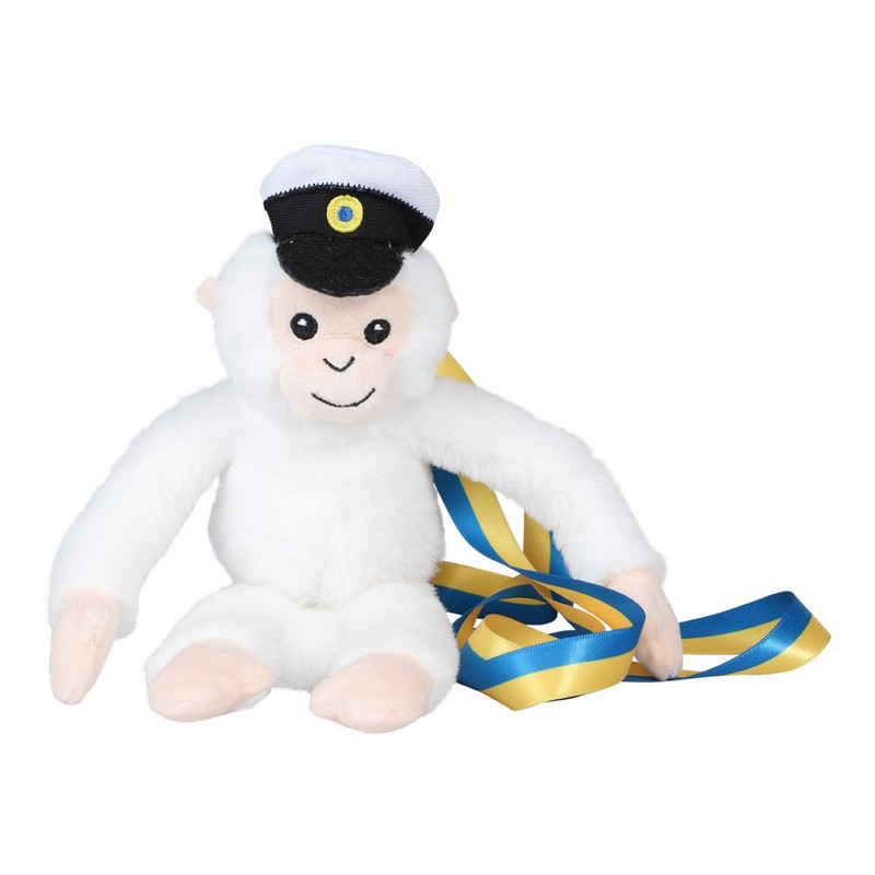 Abe Studenternalle Hvid | Studerende Bamse - Temashop