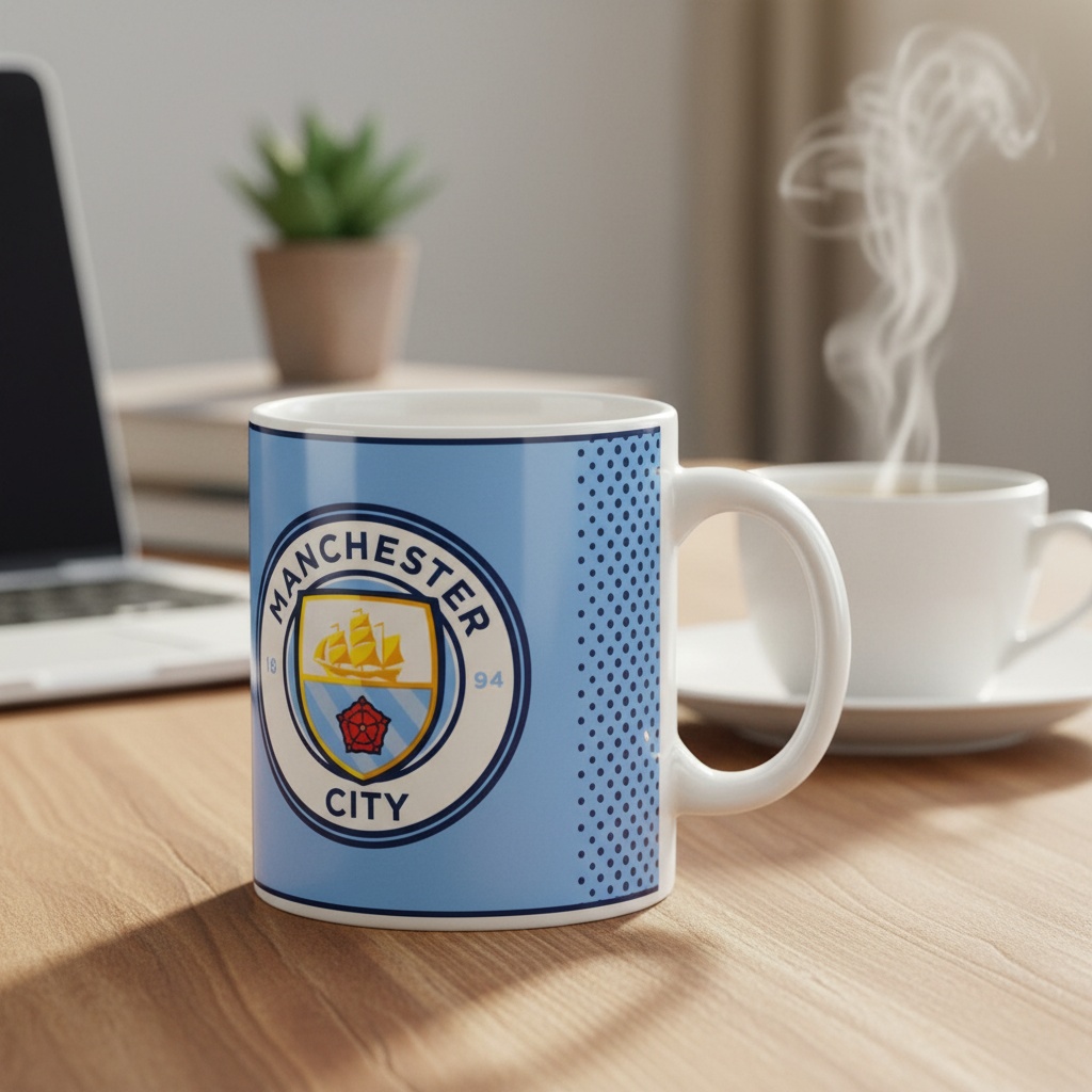 Manchester City Krus (320 ml) | Fodbold Krus - Temashop