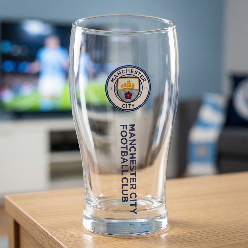 Manchester CityÂ® Ølglas