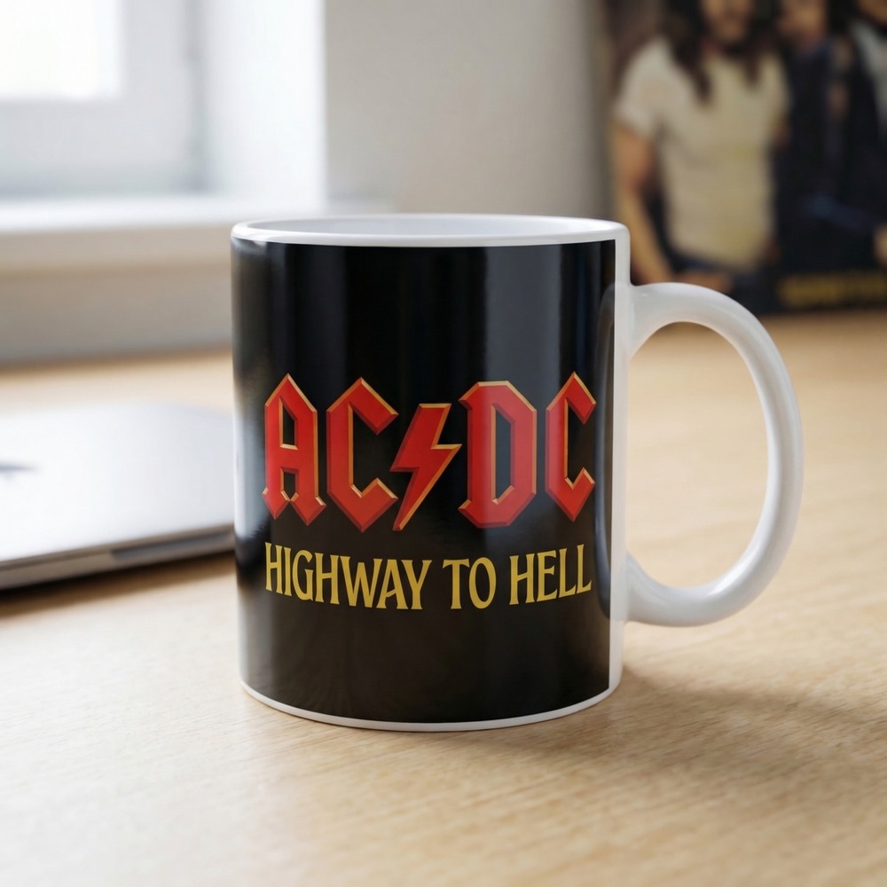 AC/DC Highway To Hell Krus - 1 stk | Musik Krus - Temashop