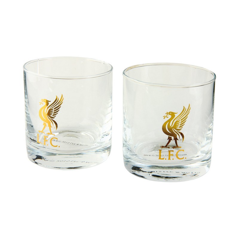 Liverpool FC Whiskeyglas Sæt - 2 stk | Fodbold Glas - Temashop