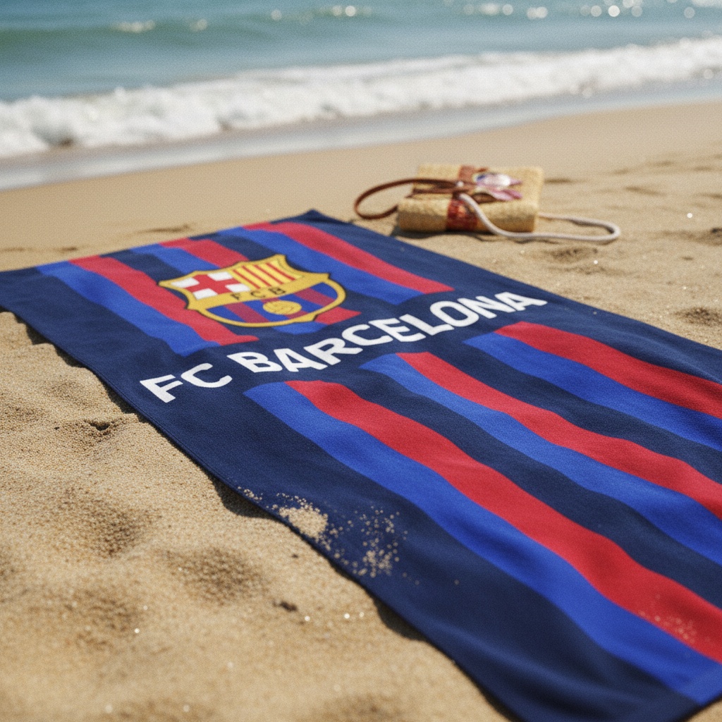 FC Barcelona Håndklæde | Fodbold Håndklæder - Temashop