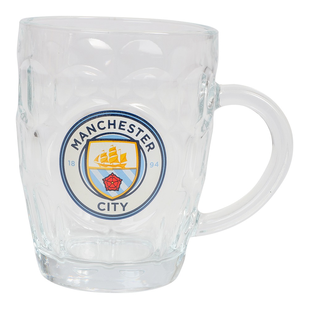 Manchester City Ølkrus - 1 stk (590 ml) | Fodbold Glas - Temashop