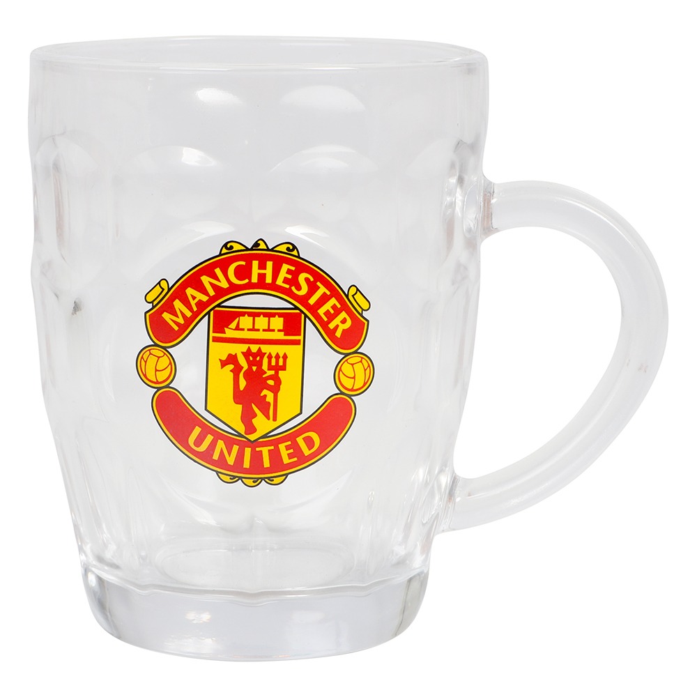 Manchester United Ølkrus - 1 stk (590 ml) | Fodbold Glas - Temashop