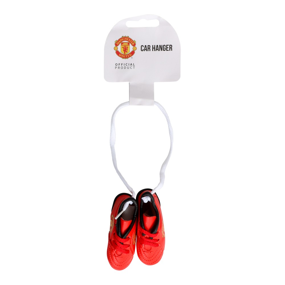 Manchester United Bilophæng Rød - 1 stk (8,5 x 3,8 x 2,5 cm) | Fodbold Bildekoration - Temashop