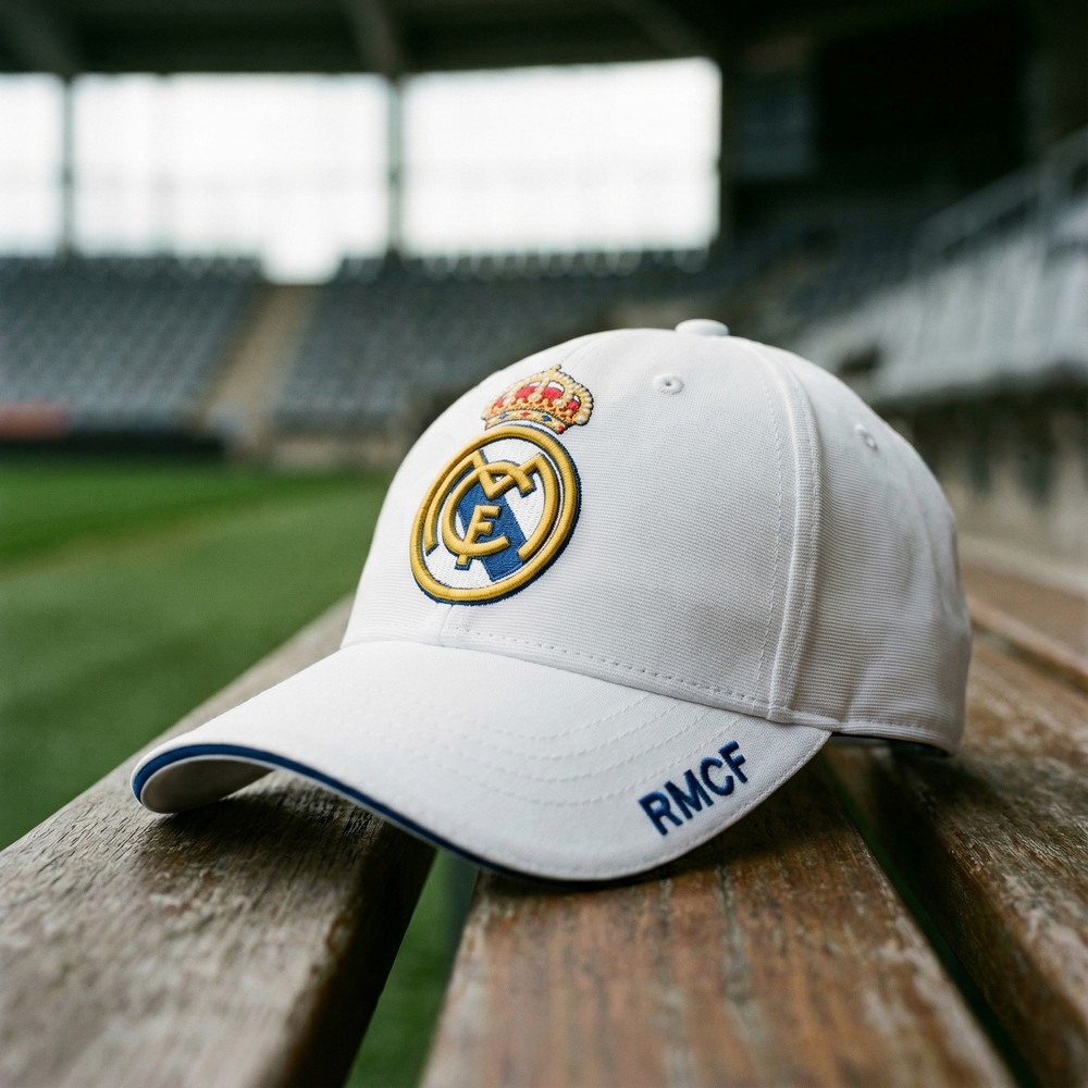 Real Madrid Kasket | Fodbold Hat / Hue / Hjelm - Hovedtilbehør - Temashop