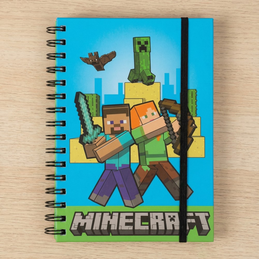 Minecraft Notesbog (21 x 15 cm) | Minecraft Bøger - Temashop