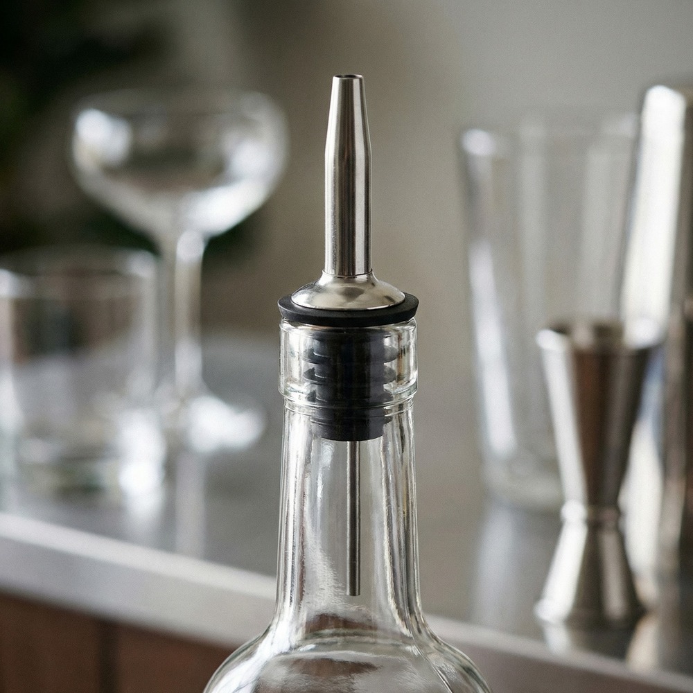 Cocktail Pourer Sort/Sølv - 1 stk - Temashop