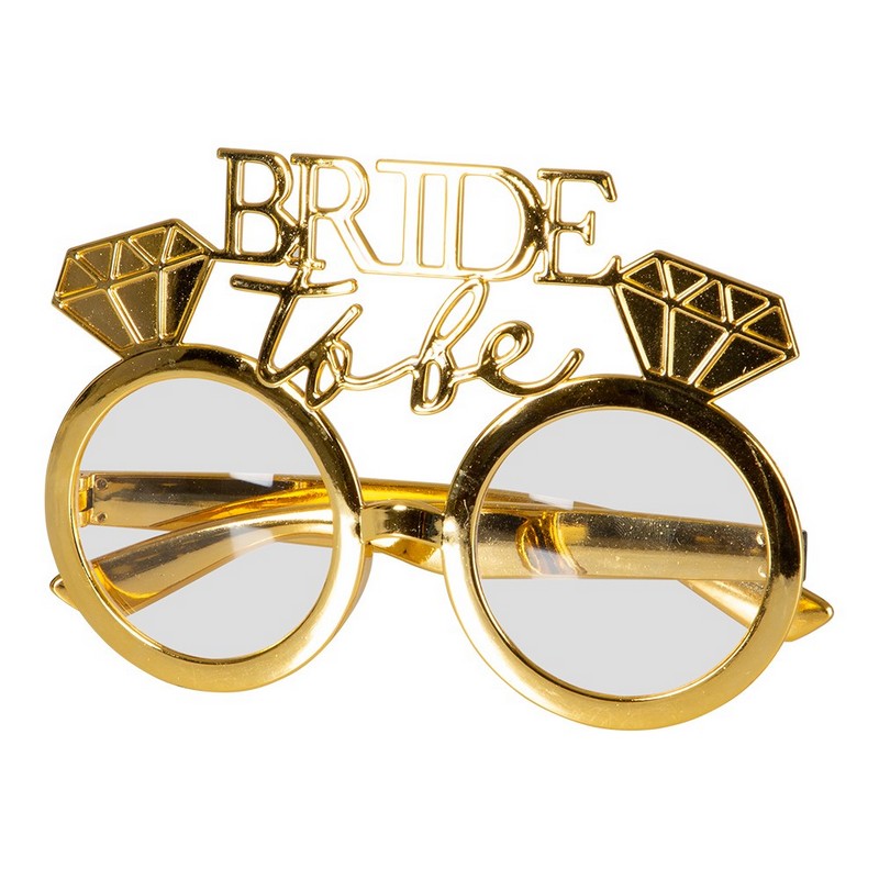 Bride To Be Briller Guld | Bachelorette Briller - Hovedtilbehør - Temashop