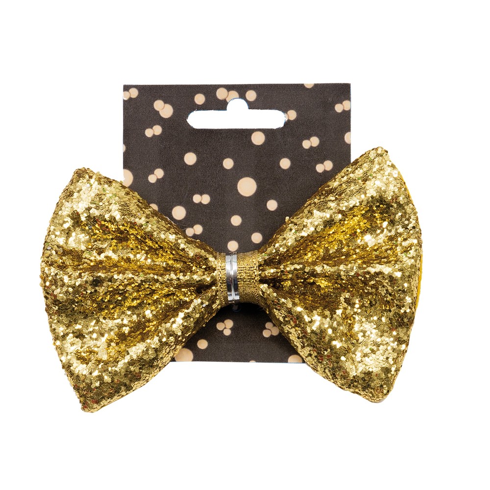 Guld Glimmer Butterfly Med Elastik | Sommerfugl Butterfly - Beklædning - Temashop