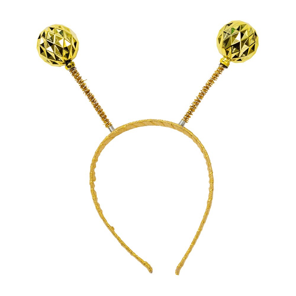 Discokugle Hårbøjle Guld | Guld tema Hårbøjle / Pandebånd / Hårbånd - Hovedtilbehør - Temashop
