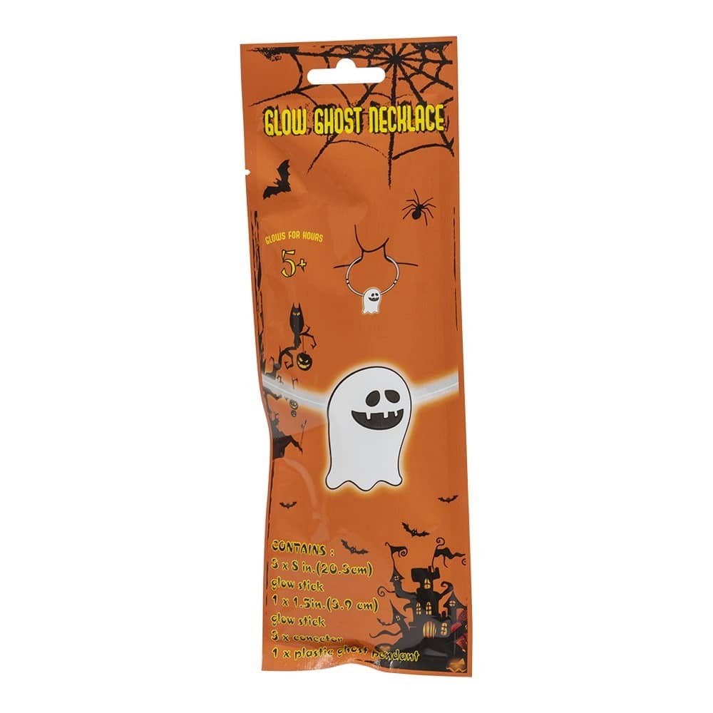 Knæklys Halskæde Med Spøgelse Eller Græskar (20,3 cm) | Halloween Halskæder - Smykker - Temashop