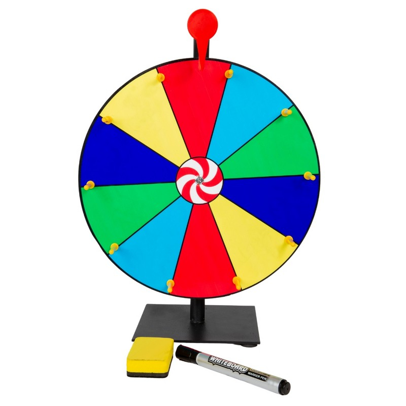 Spin The Wheel Lykkehjul - 1 stk (33 cm) | Spil Selskabsspil - Temashop