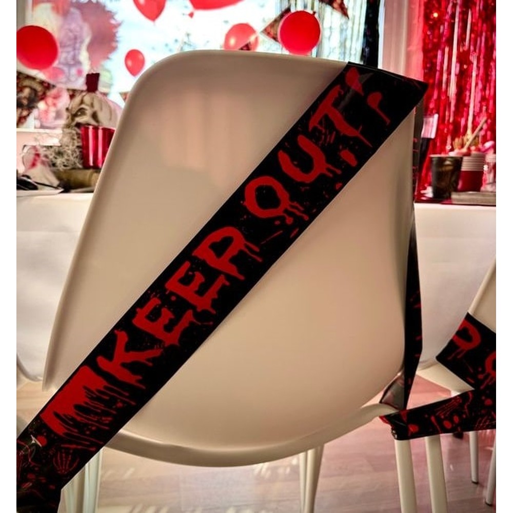 Blodigt Keep Out Advarselstape