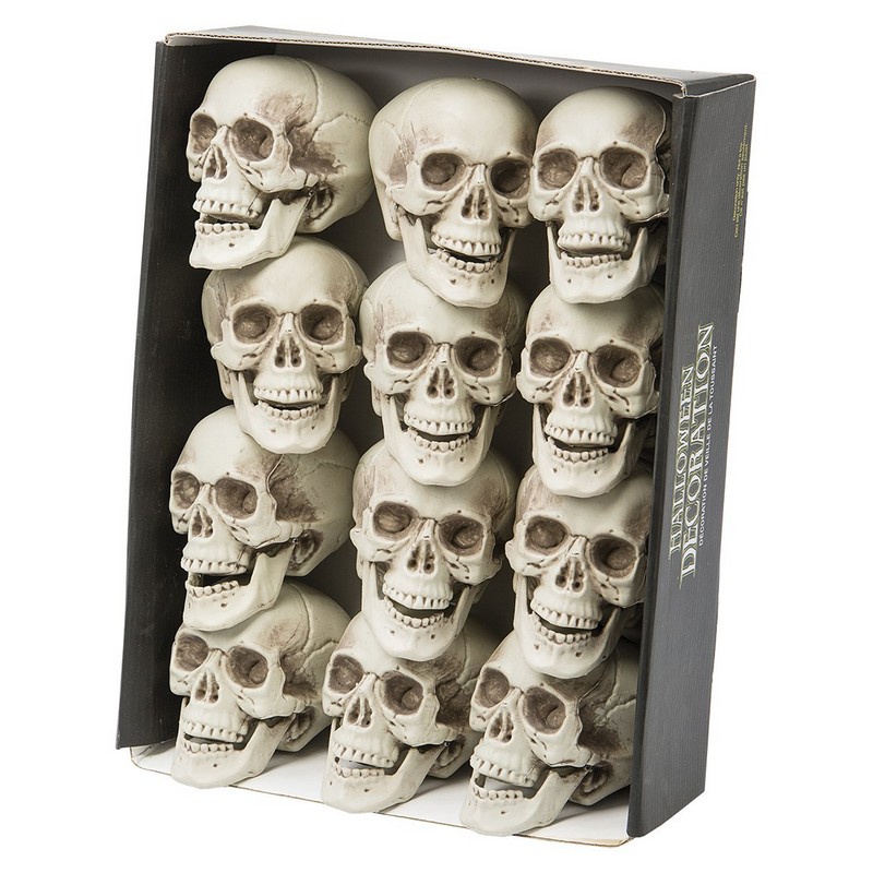 Lille Kranie - 1 stk | Skelet Halloweenpynt - Temashop