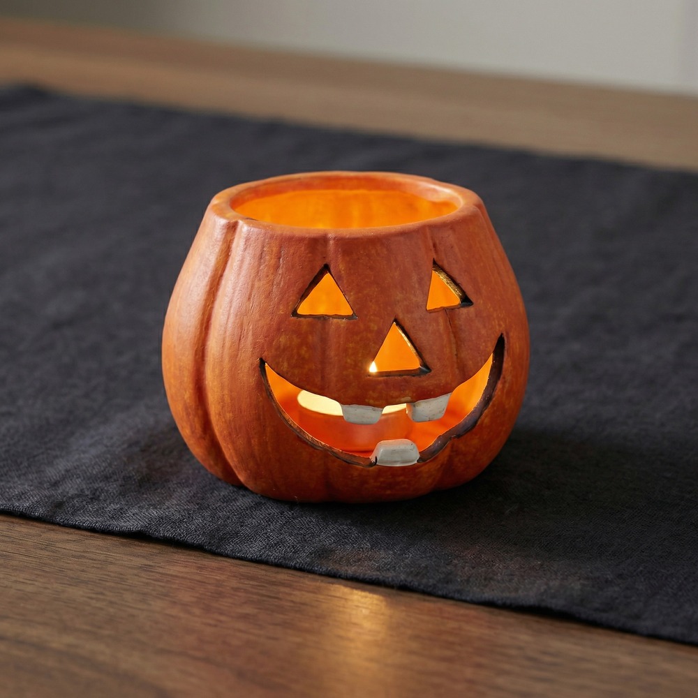 Halloween Græskar Fyrfadsstage
