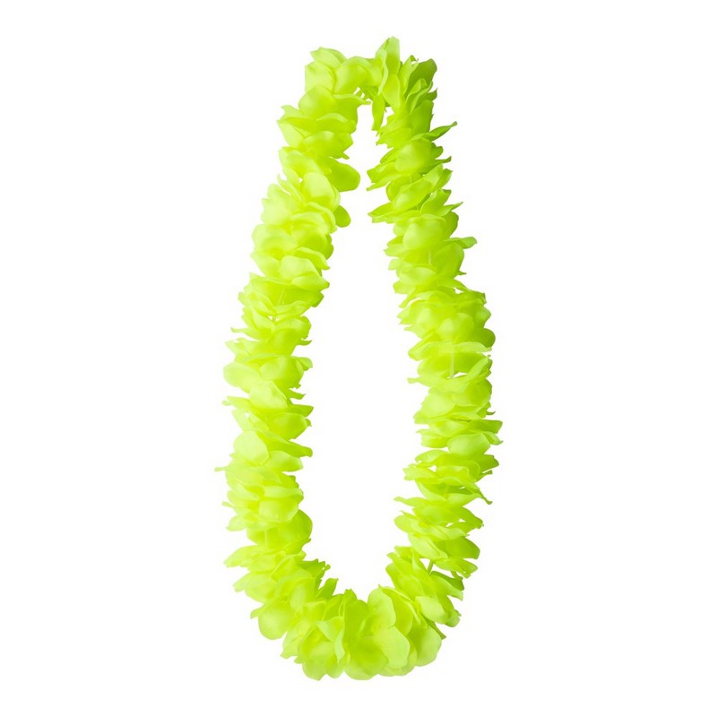 Hawaiikrans Neongul | Gul tema Halskæder - Smykker - Temashop