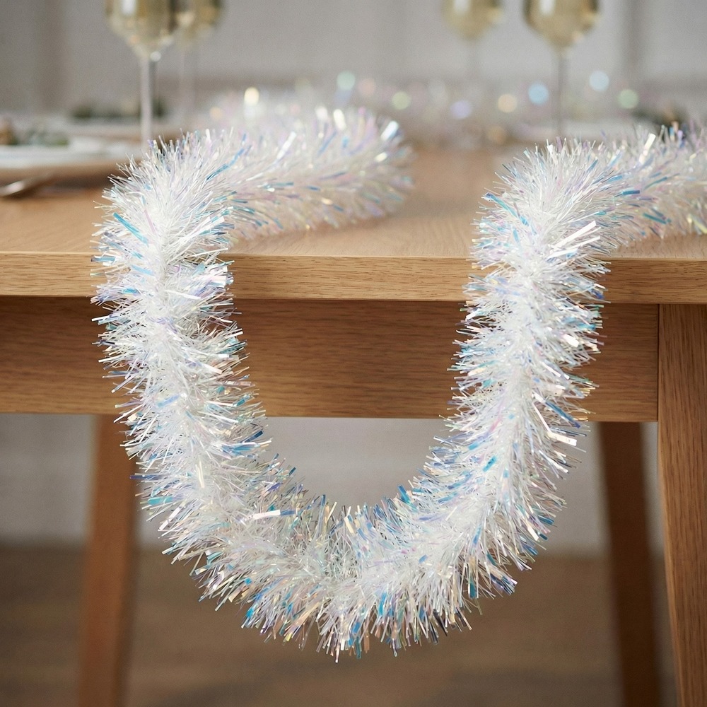Glitter Guirlande Hvid