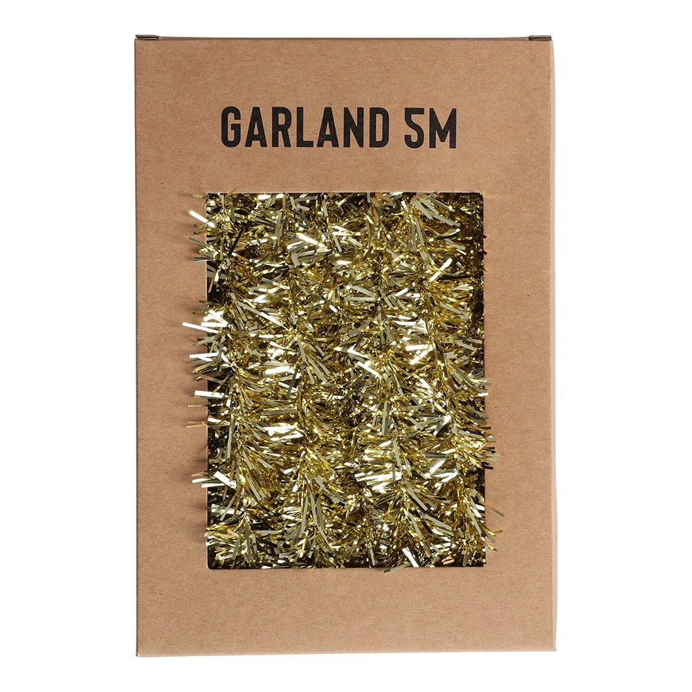 Glitter Juleguirlande Guld