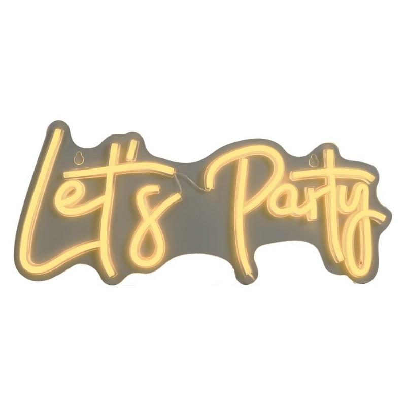 Let's Party LED Neon Skilt