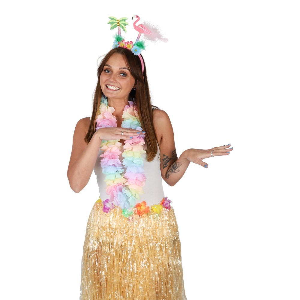 Hawaii Hårbøjle Med Flamingo | Flamingo Hårbøjle / Pandebånd / Hårbånd - Hovedtilbehør - Temashop