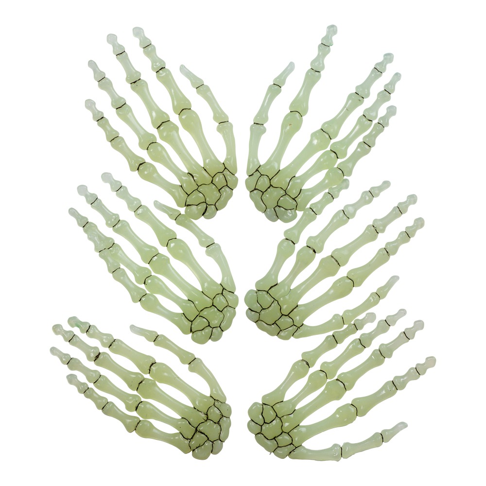 Selvlysende Skelethænder