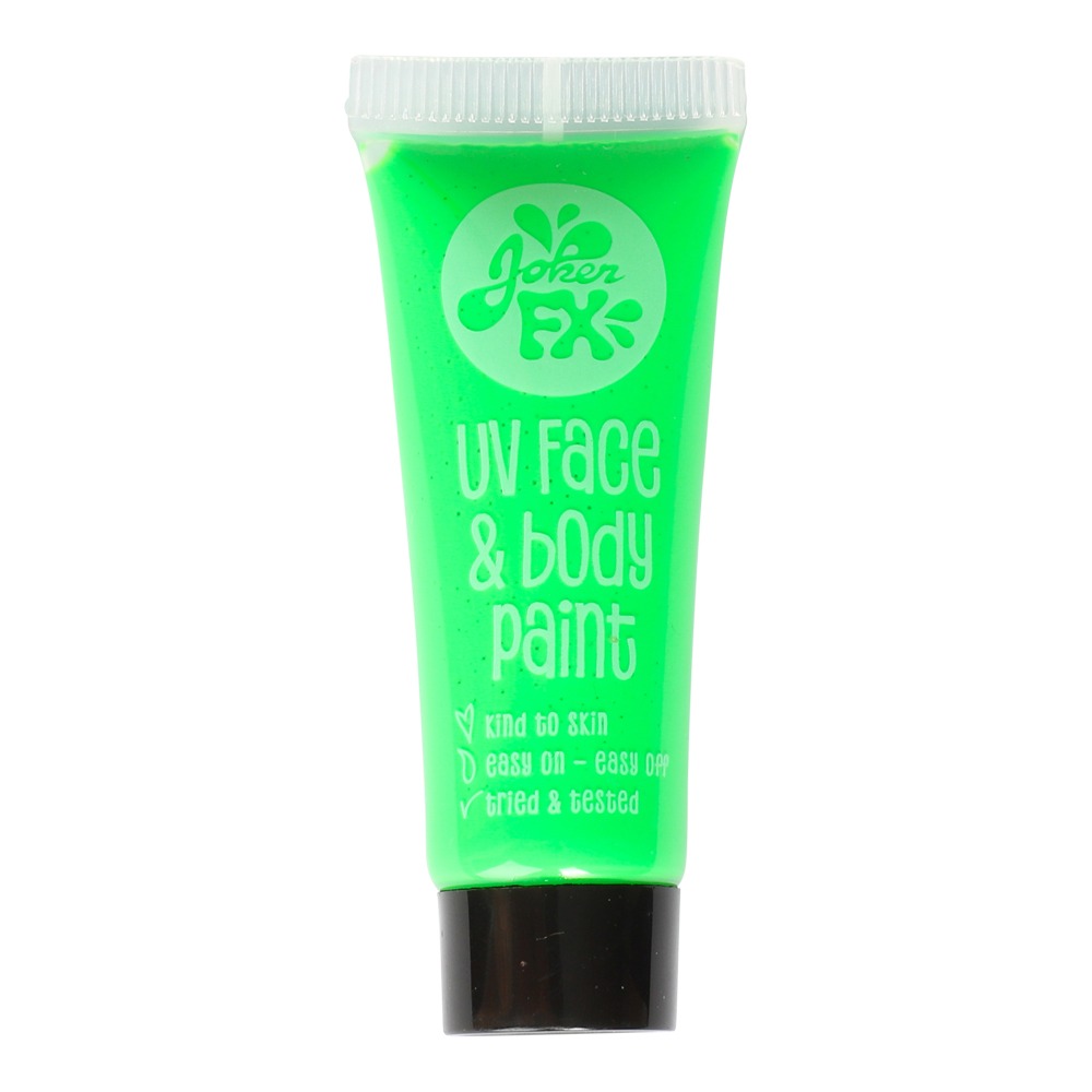 UV Ansigts- Og Kropsmaling Grøn (10 ml) | UV / Neon Sminke / Makeup - Makeup / Negle - Temashop