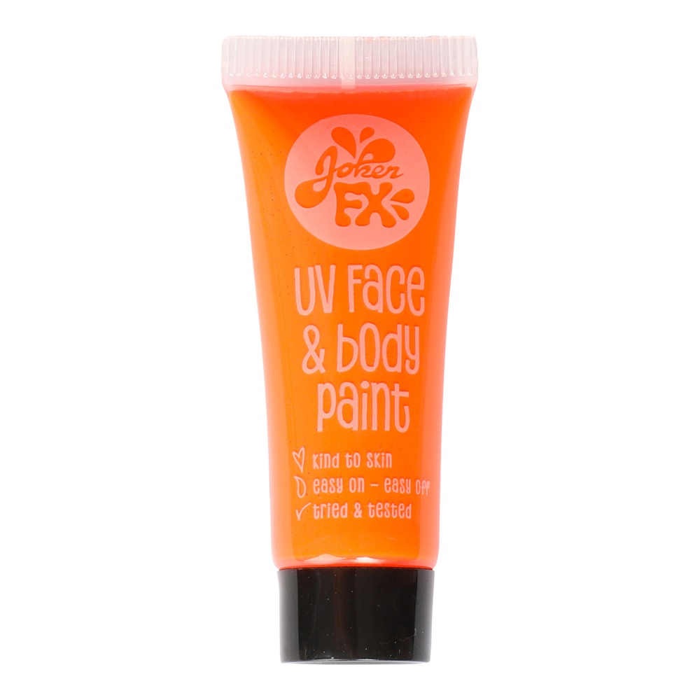 UV Ansigts- Og Kropsmaling Orange (10 ml) | UV / Neon Sminke / Makeup - Makeup / Negle - Temashop