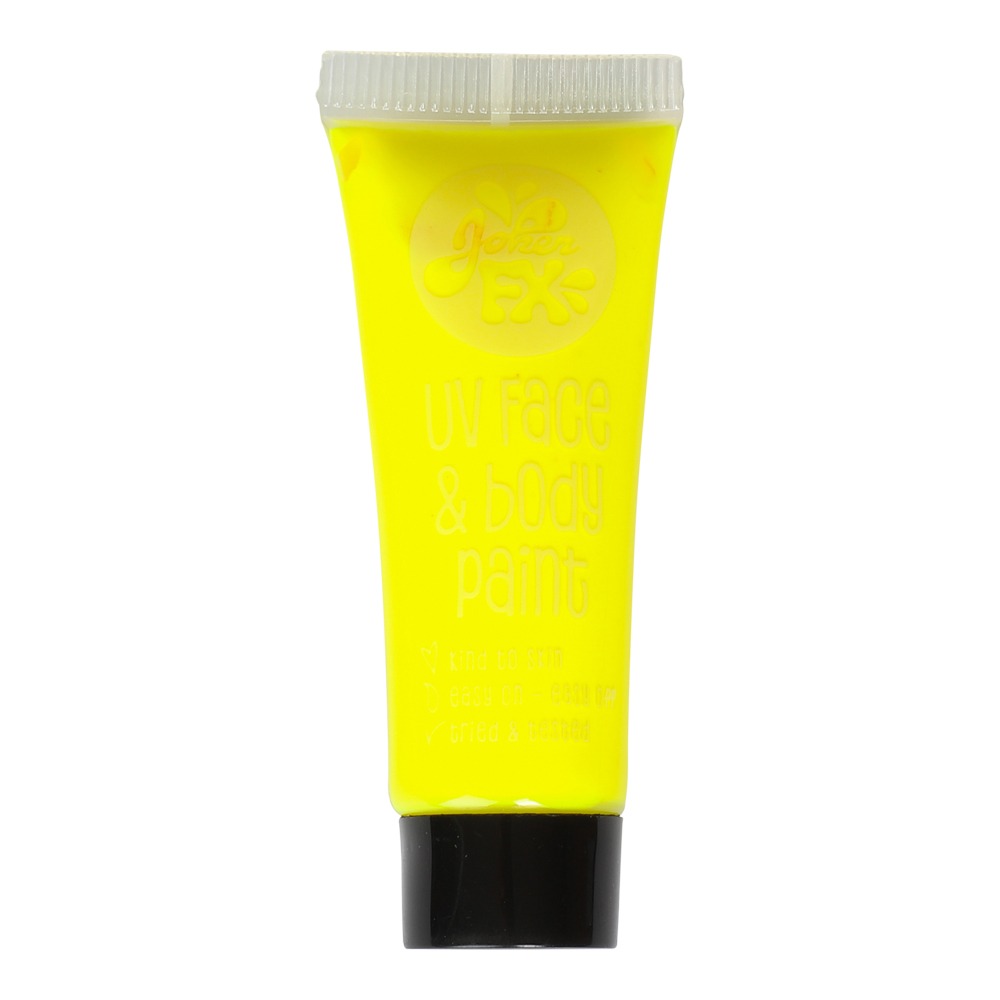 UV Ansigts- Og Kropsmaling Gul (10 ml) | UV / Neon Sminke / Makeup - Makeup / Negle - Temashop
