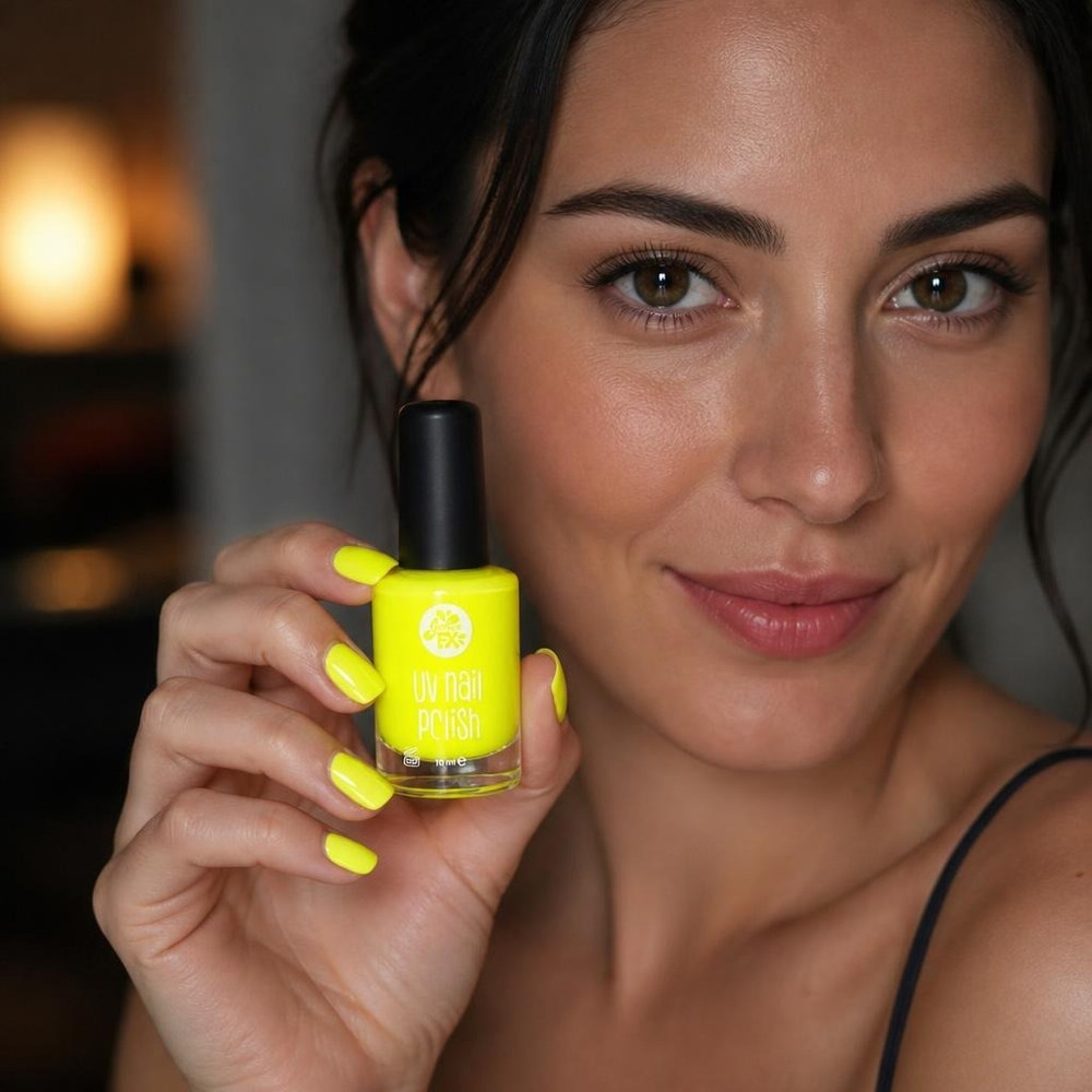UV Neglelak Gul (10 ml) | Gul tema Negle / Neglelak - Makeup / Negle - Temashop