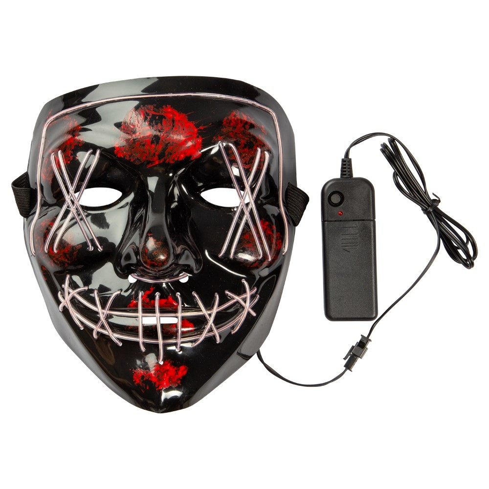 LED Horror Maske Hvid