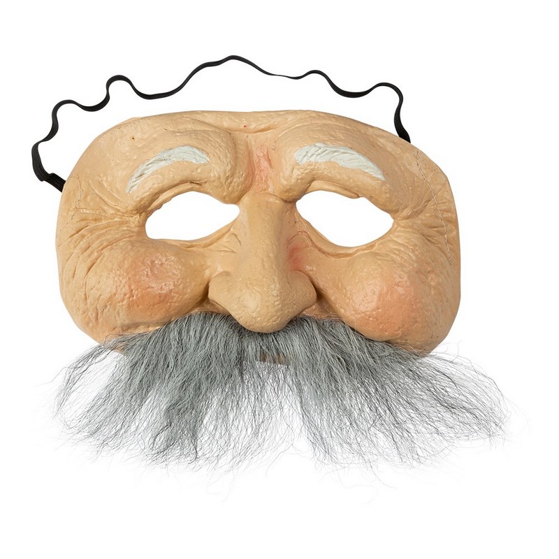 Gammel Mand Halvmaske | Gammel mand Maske - Hovedtilbehør - Temashop