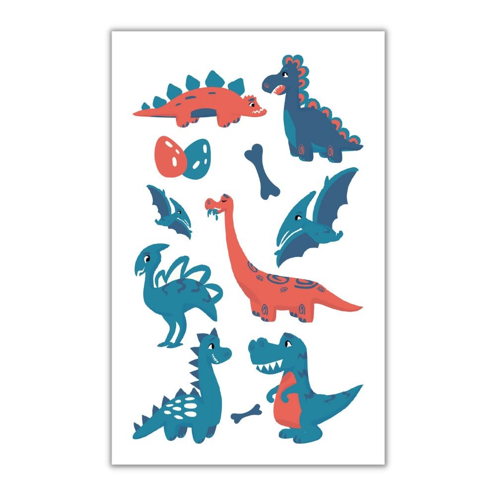 Dinosaur Falske Tatoveringer | Dinosaurus Tatoveringer - Makeup / Negle - Temashop