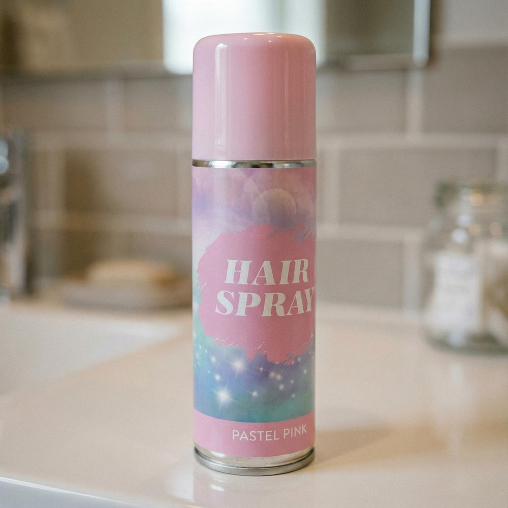 Hårspray Pastel Lyserød | Lyserødt Tema Hårspray - Hovedtilbehør - Temashop