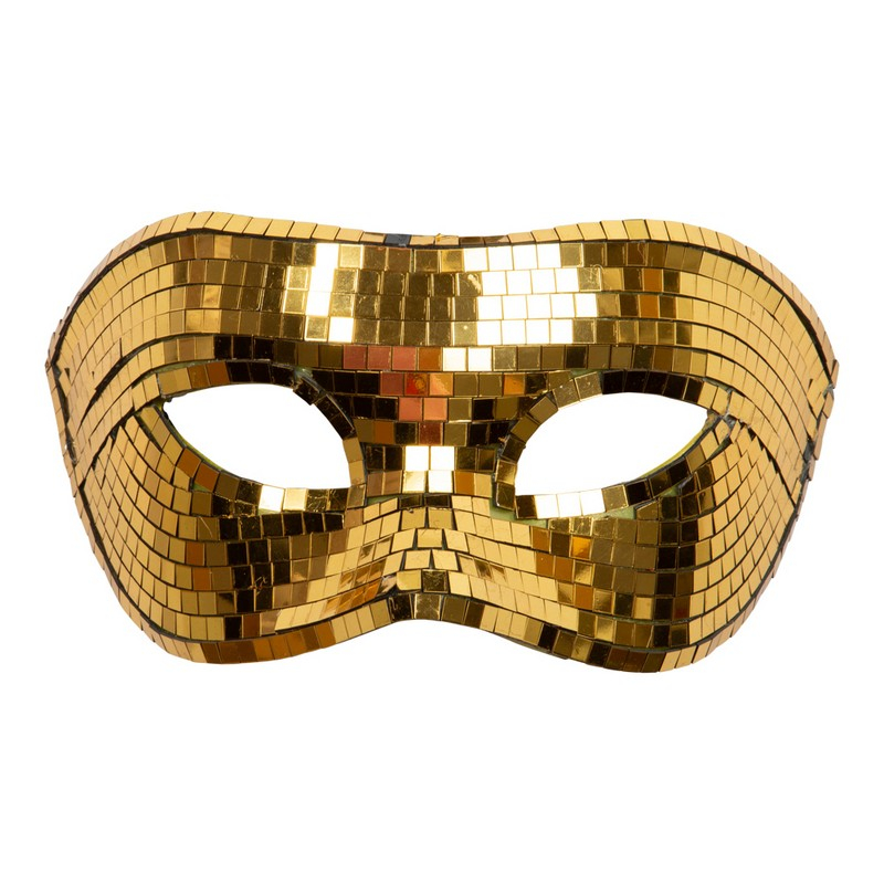 Disco Halvmaske Guld