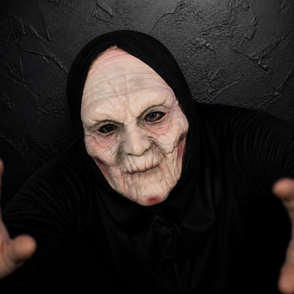 Uhyggelig Gammel Dame Maske
