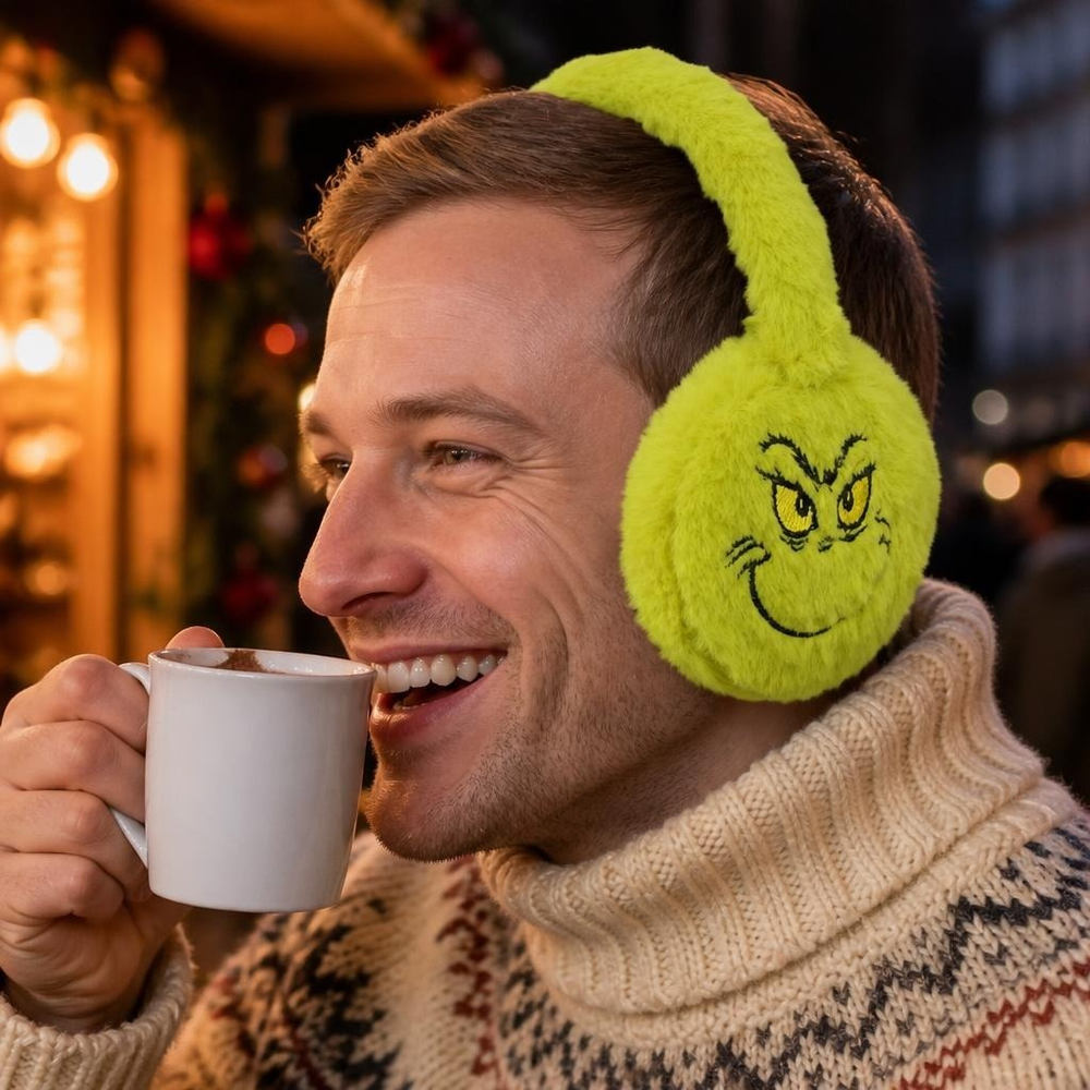 The Grinch Ørevarmere Grøn | Grinchen Hårbøjle / Pandebånd / Hårbånd - Hovedtilbehør - Temashop