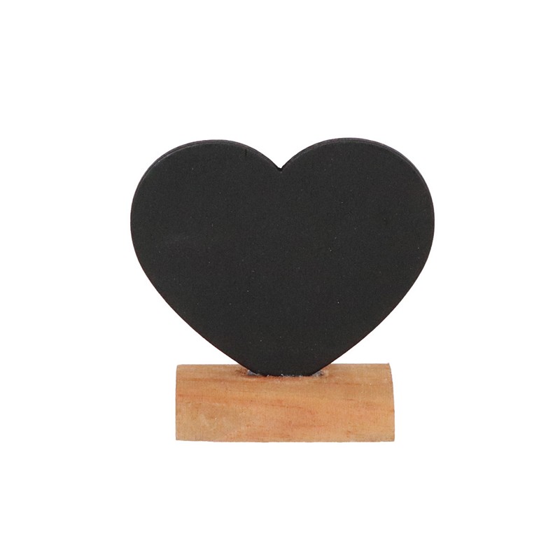 Hjerte Bord Tavle - 1 stk (7 x 7 cm) - Temashop